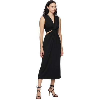 Shop Marina Moscone Black Twist Dress