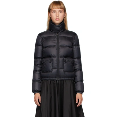 Shop Moncler Black Down Lannic Jacket In 999 Black