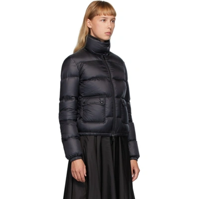 Shop Moncler Black Down Lannic Jacket In 999 Black