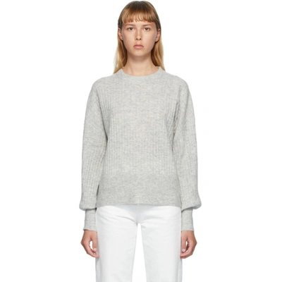 Shop Won Hundred Grey Blakely Crewneck Sweater In Papyrus