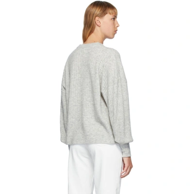 Shop Won Hundred Grey Blakely Crewneck Sweater In Papyrus