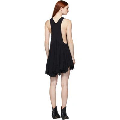 Shop Isabel Marant Black Lacre Dress In 01bk Black