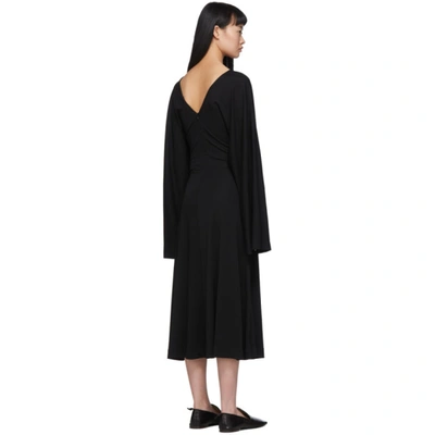 Shop Totême Black Bolbec Dress In 200 Black