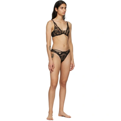 Shop Agent Provocateur Black Essie Thong