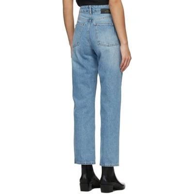 Shop Won Hundred Blue Pearl Jeans In Distblu