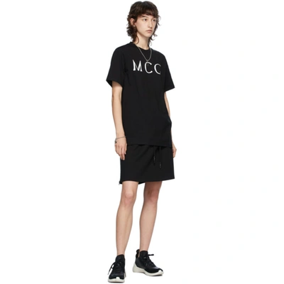 MCQ ALEXANDER MCQUEEN 黑色徽标贴带短裙