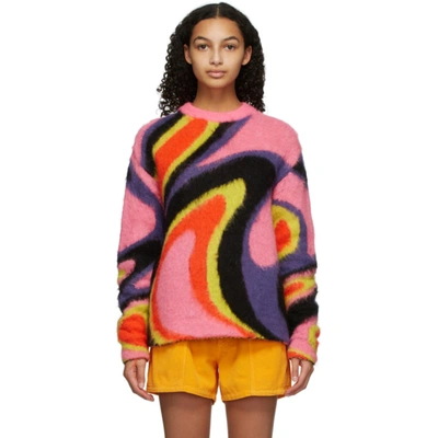 Shop Agr Ssense Exclusive Pink Mohair Sweater