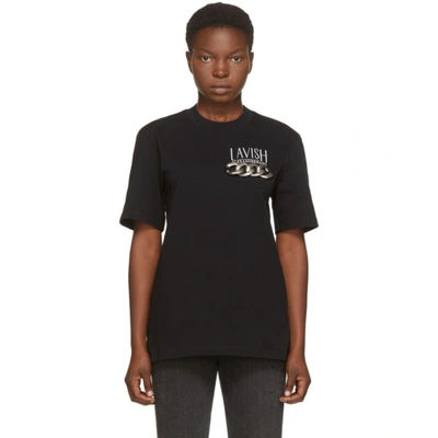 Shop Alexander Wang Black 'lavish' T-shirt In 001 Black