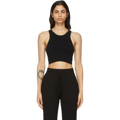 Baserange Black Oleta Highneck Bra In Black