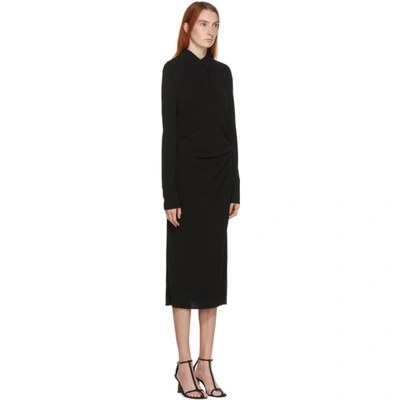 Shop Helmut Lang Black Polo Dress