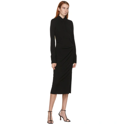 Shop Helmut Lang Black Polo Dress