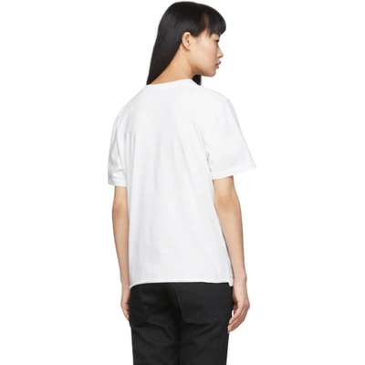 Shop Saint Laurent White  Heart T-shirt In 9744 White