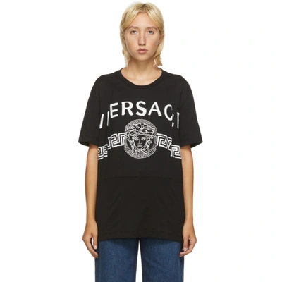 Shop Versace Black Vintage Medusa T-shirt In A1008 Black