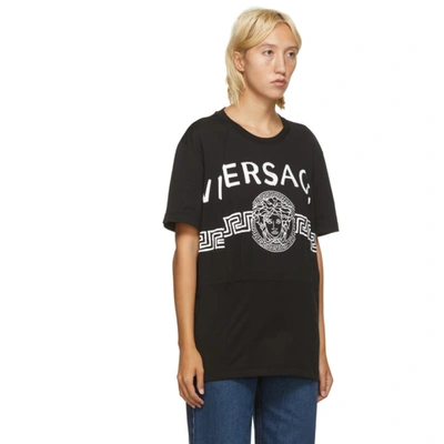 Shop Versace Black Vintage Medusa T-shirt In A1008 Black