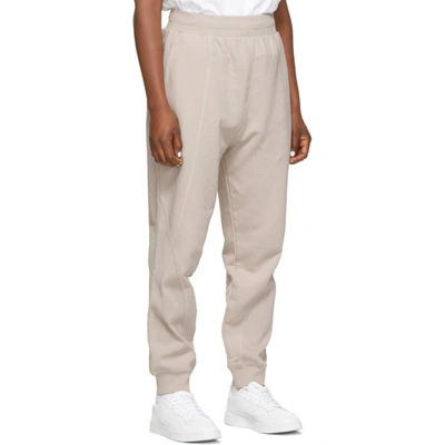 Shop A-cold-wall* Beige Mies Contour Lounge Pants In Cement