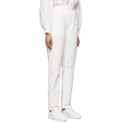 ISABEL MARANT 白色 KELINNY PAPERBAG WAIST 长裤