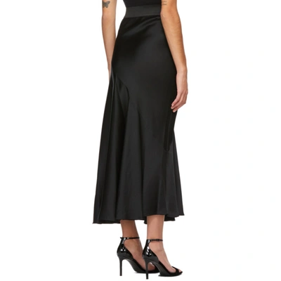 Shop Haider Ackermann Black Satin A-line Skirt