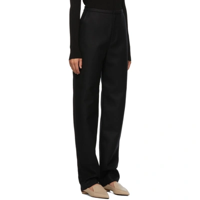 Shop Totême Black Alaior Trousers In 200 Black