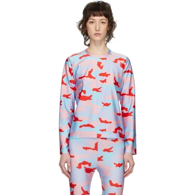 Shop Comme Des Garçons Comme Des Garcons Multicolor Camo Long Sleeve T-shirt In 2 B Pattern