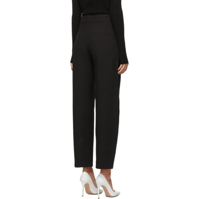 Shop Totême Black Novara Crepe Trousers In 200 Black