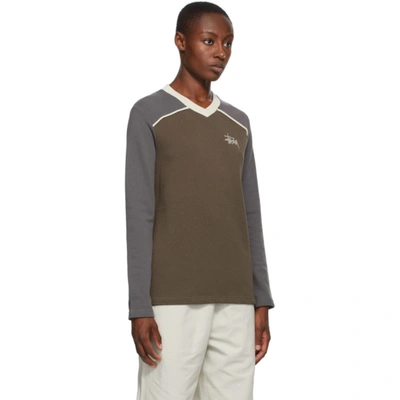 Stussy panel v neck hotsell
