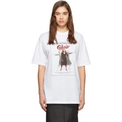 Shop Fendi White 'gloria' T-shirt In F0znm White