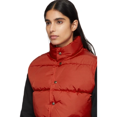 Shop Noah Red Cashball Down Puffer Vest