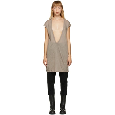 Shop Rick Owens Taupe Dylan T-shirt In 124 Dirt