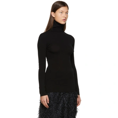 Shop Issey Miyake Black Apoc Baguette Turtleneck In 15 Black