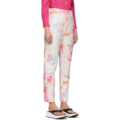 Shop Isabel Marant Multicolor Eloisa Jeans In 40pk Pink