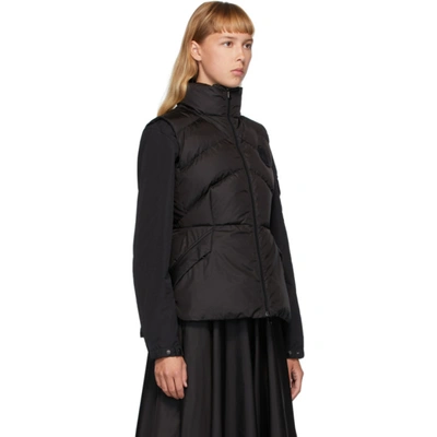 Shop Moncler Black Down Ana Vest In 999 Black