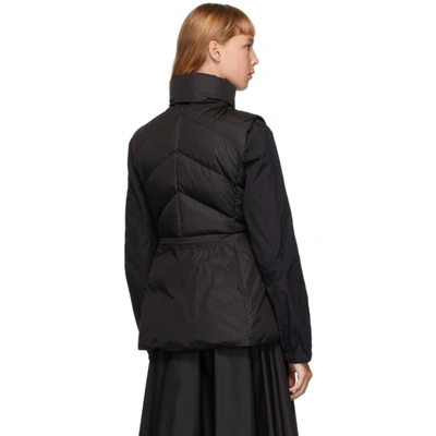 Shop Moncler Black Down Ana Vest In 999 Black