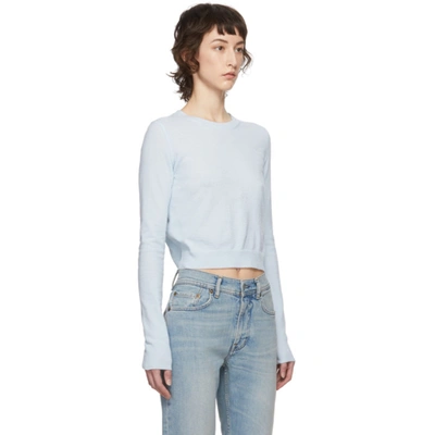 Shop Acne Studios Blue Crewneck Sweater In Ice Blue