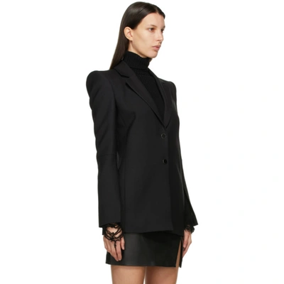 Shop Off-white Black Shoulder Pad Blazer