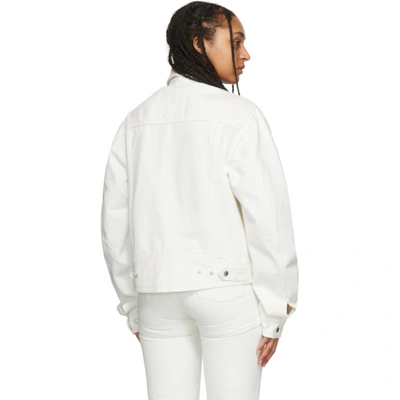 Shop Gmbh White Denim Can Jacket