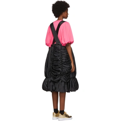 Shop Comme Des Garçons Black Taffeta Suspender Skirt In 1 Black