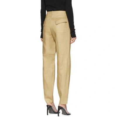 Shop Vejas Beige Phantom Trousers