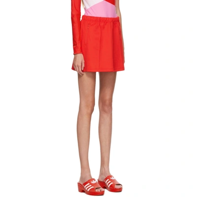 Shop Adidas Lotta Volkova Red Jersey Tennis Miniskirt