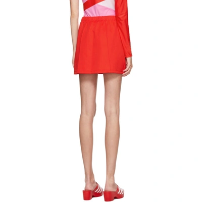 Shop Adidas Lotta Volkova Red Jersey Tennis Miniskirt