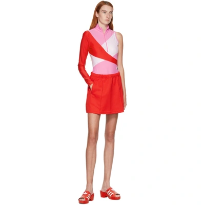 Shop Adidas Lotta Volkova Red Jersey Tennis Miniskirt