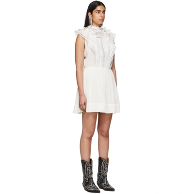 Shop Isabel Marant White Ianelia Dress In 20wh White