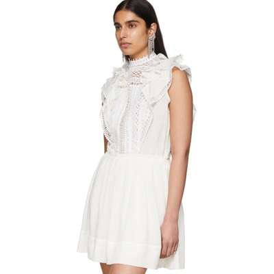 Shop Isabel Marant White Ianelia Dress In 20wh White