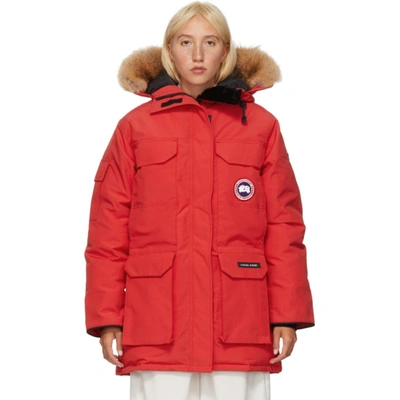 Canada Goose Red Down Expedition Parka | ModeSens