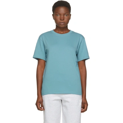 Shop Alexander Wang T Blue Foundation T-shirt In 451 Slate B