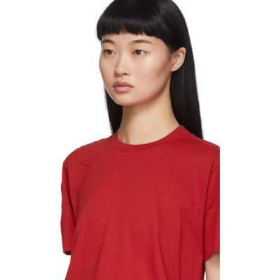 Shop Fendi Red 'forever ' T-shirt In F18w2 Red