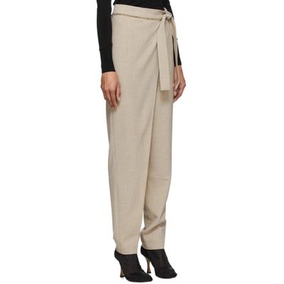 Shop Andersson Bell Beige Emma Wrap Pants