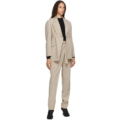 Shop Andersson Bell Beige Emma Wrap Pants