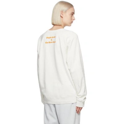 Shop Marc Jacobs Off-white Magda Archer Edition 'my Life Is Crap' Sweatshirt In 134 Vintwht