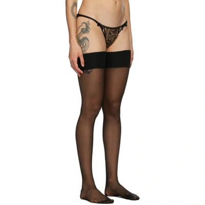 Shop Agent Provocateur Black Amber Stockings