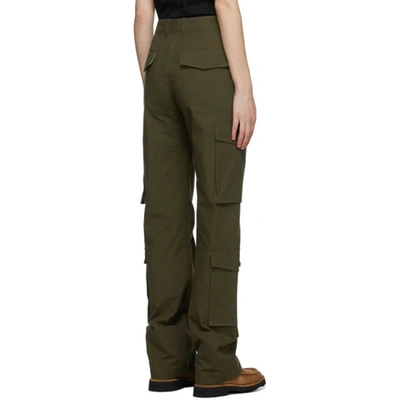 Shop Kenzo Khaki Utility Trousers In 50 Khaki